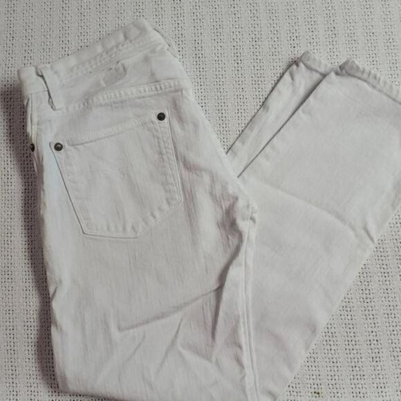 Ralph Lauren Vintage Blue Label Brand Sz. 28 High Rise Prescott 208 White Jeans - Picture 4 of 10